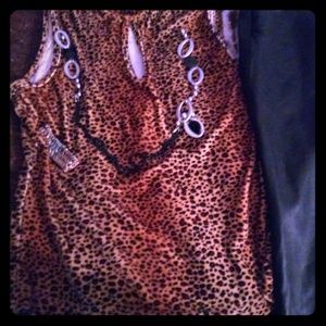 Junior leopard top